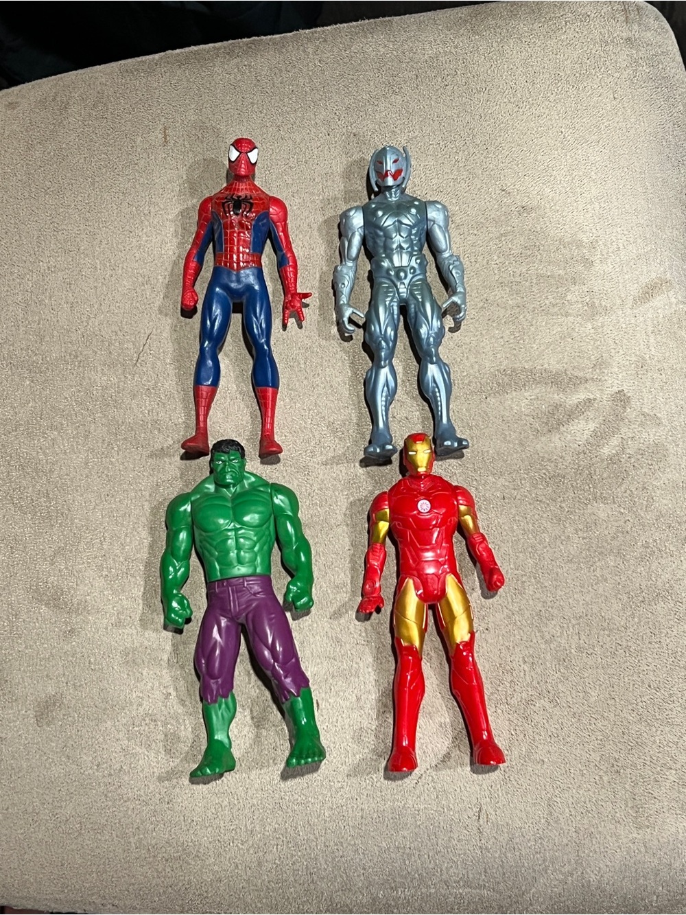 Marvel Avengers Action Figures - Spiderman, Hulk, Iron Man, Ultron 6”